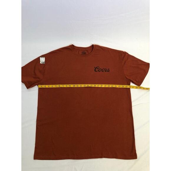 Coors Sunset in Golden Colorado Front and Back Print T-Shirt Size 2XL Brown - Picture 5 of 9